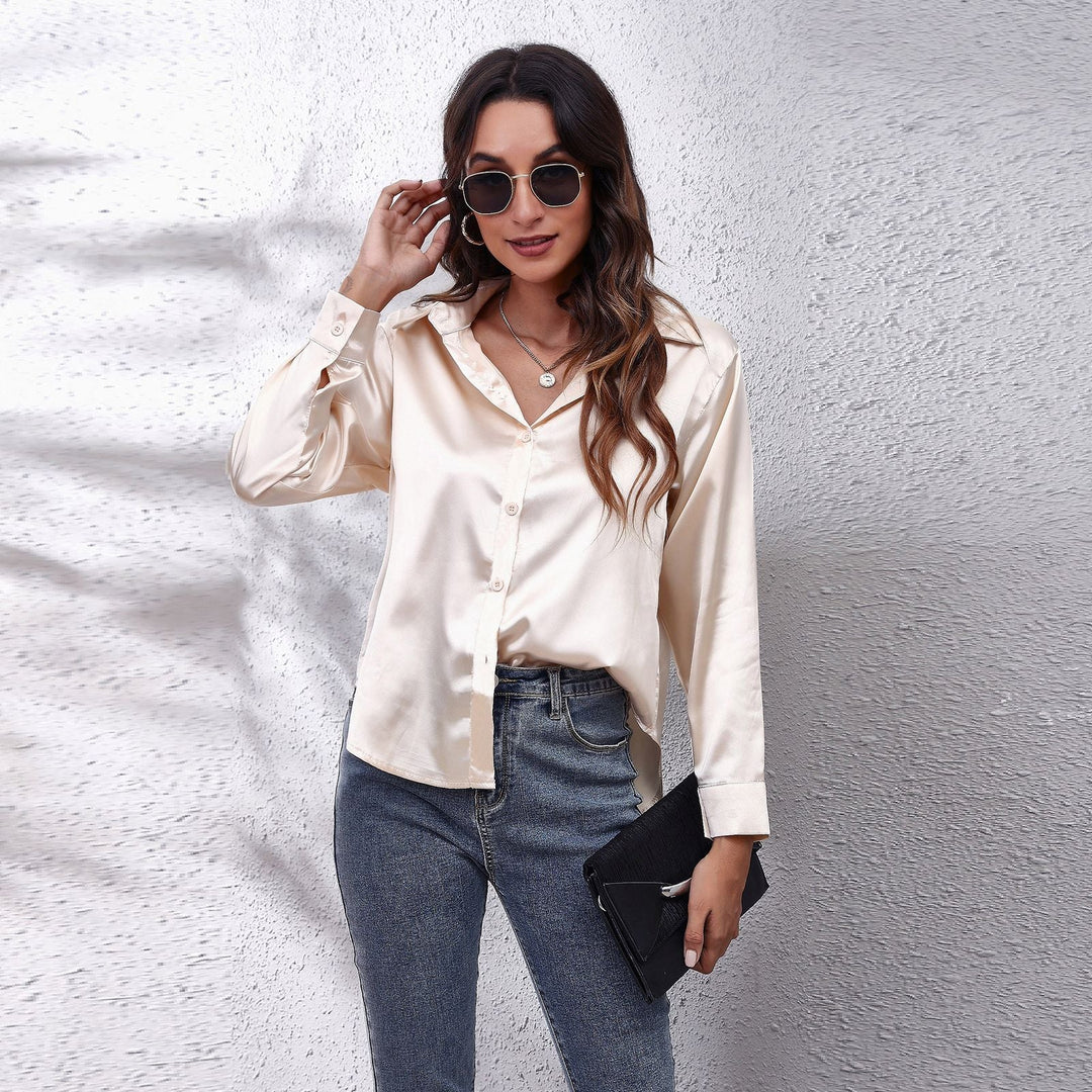 Vanessa | Women's Satin Summer Blouse