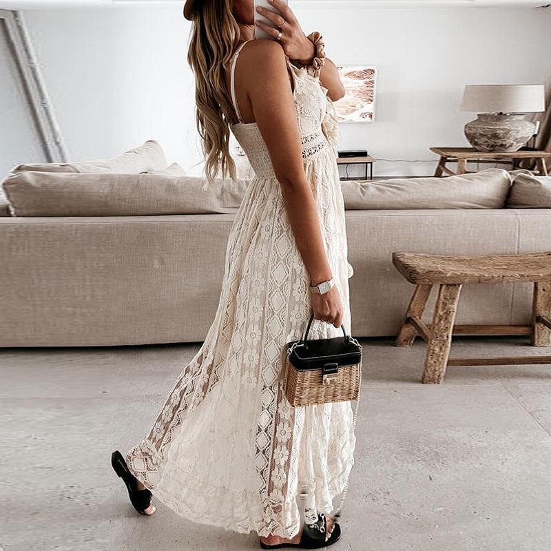 Adrienne | Women's Casual Boho Maxi Dress