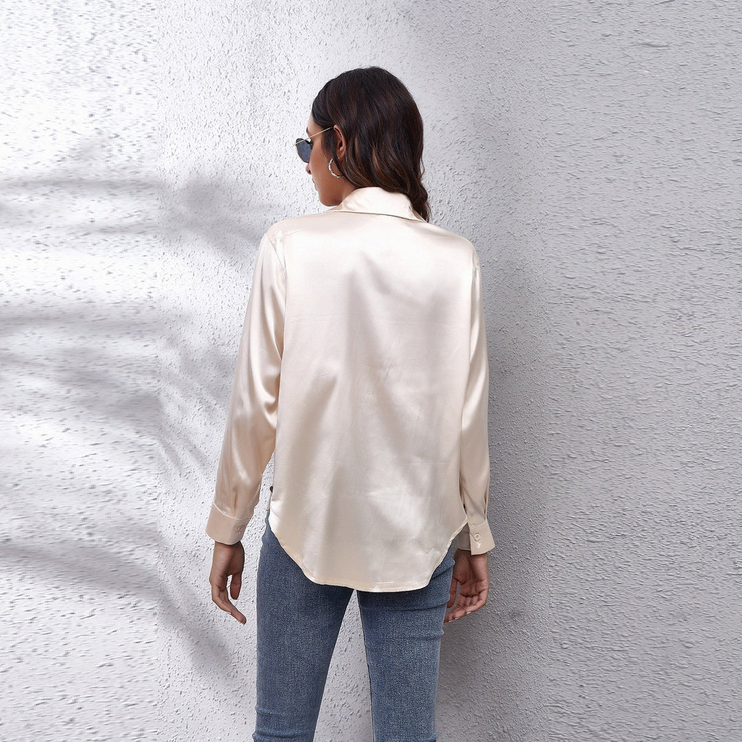 Vanessa | Women's Satin Summer Blouse
