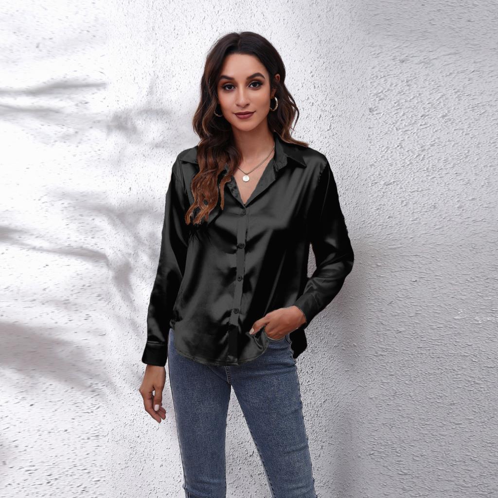 Vanessa | Women's Satin Summer Blouse