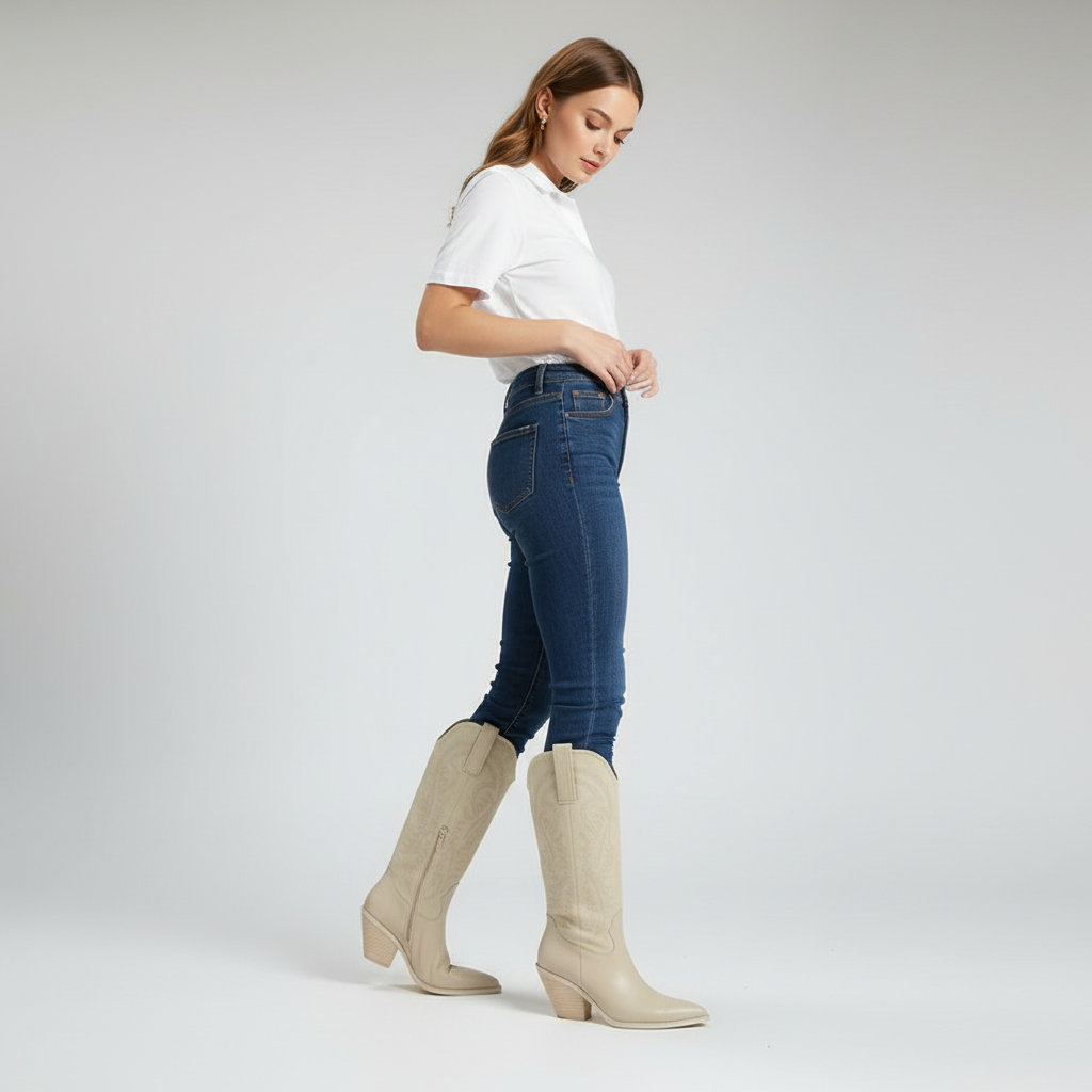 Dakota | Women's Classic Knee High Cowboy Boots