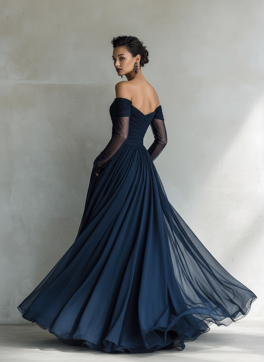 Zoey | Women's Elegant Off-Shoulder Maxi Dress