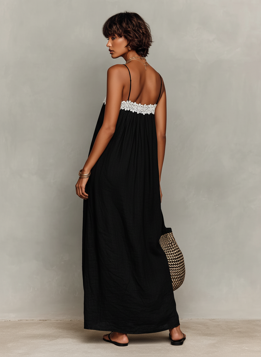 Eva | Women's Elegant Flowy Maxi Dress