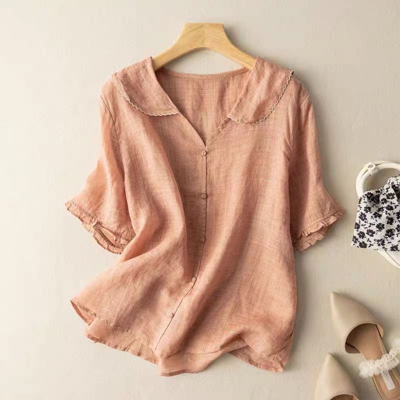 Kristi | Women's Vintage Button-Front Casual Blouse