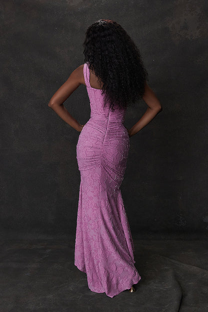 Sarah | Women's Asymmetrical Wedding Guest Maxi Dress