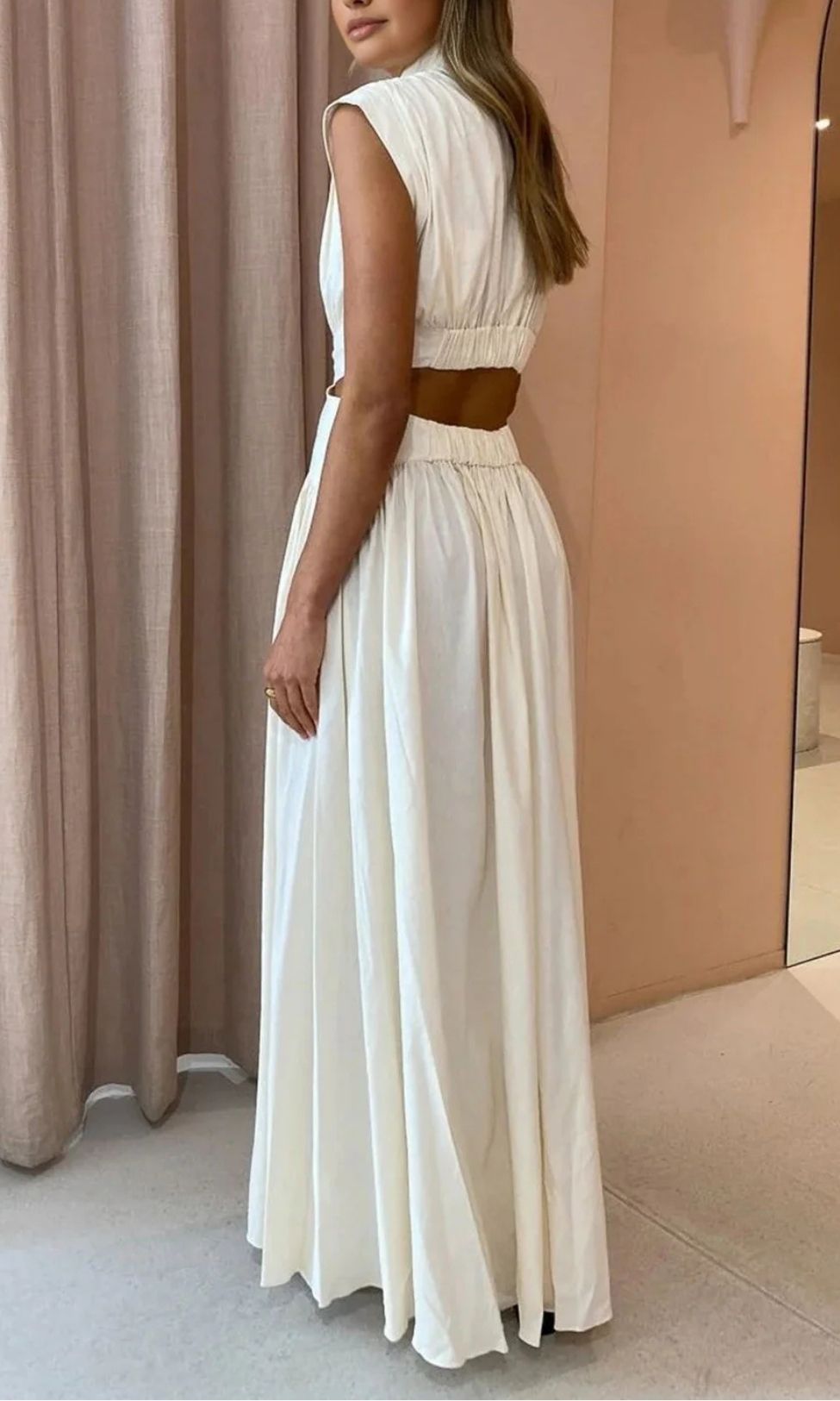 Brooklyn | Women's High Neck Sleeveless Maxi Dress