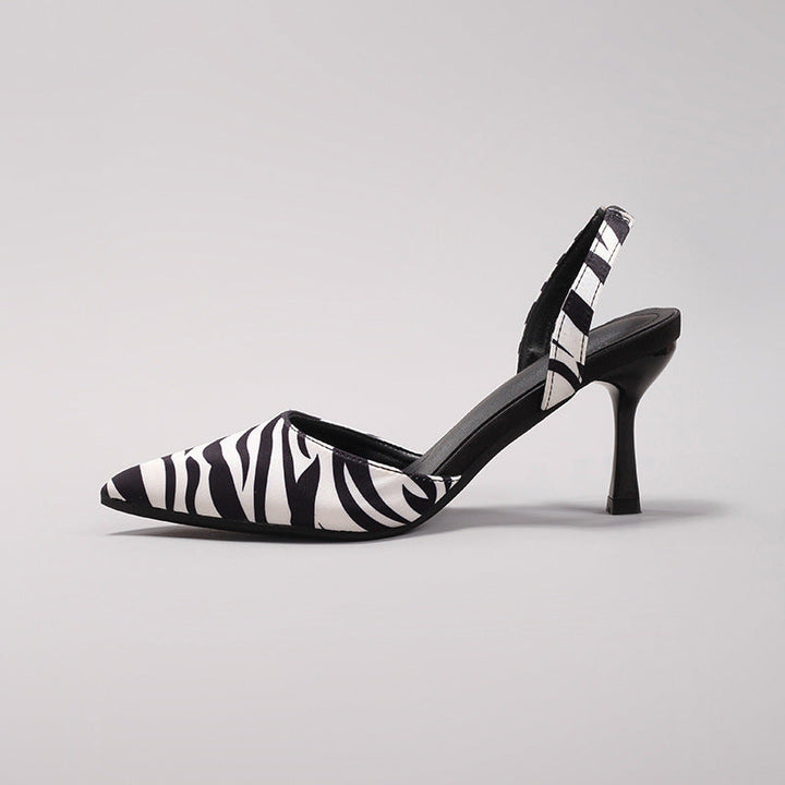 VIOLET | ANIMAL PRINT SLINGBACK PUMPS