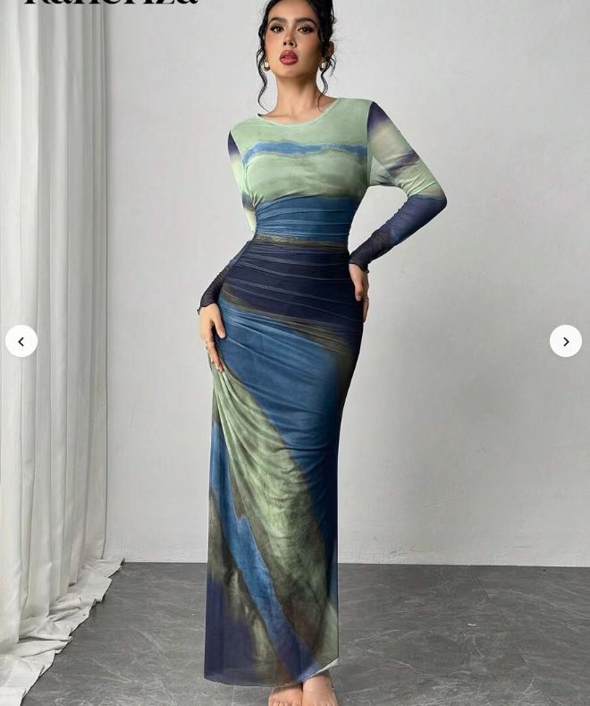 Tornila | Women's Bodycon Evening Dress with Sleeves