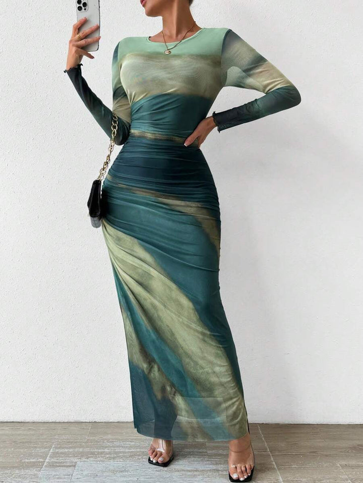 Tornila | Women's Bodycon Evening Dress with Sleeves