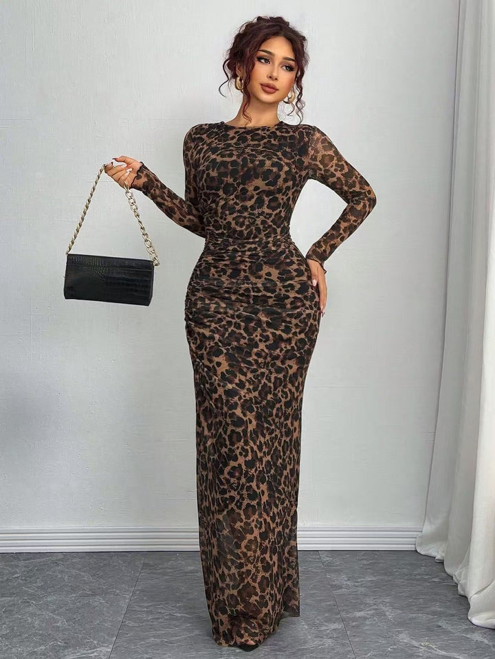 Tornila | Women's Bodycon Evening Dress with Sleeves