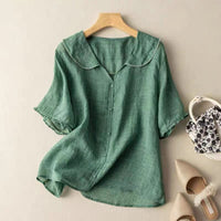 Kristi | Women's Vintage Button-Front Casual Blouse