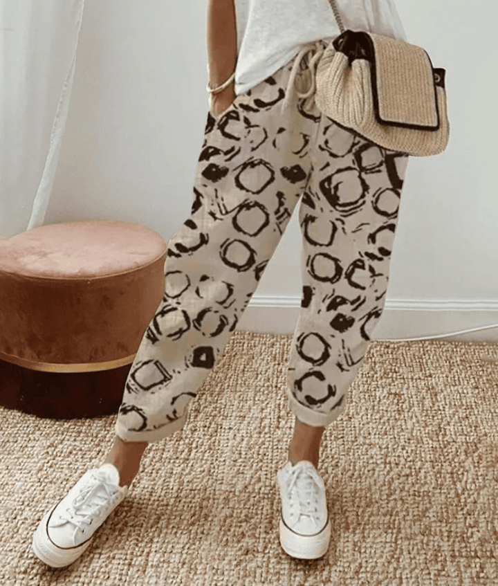 Virelisse | Casual Cropped Linen Pants