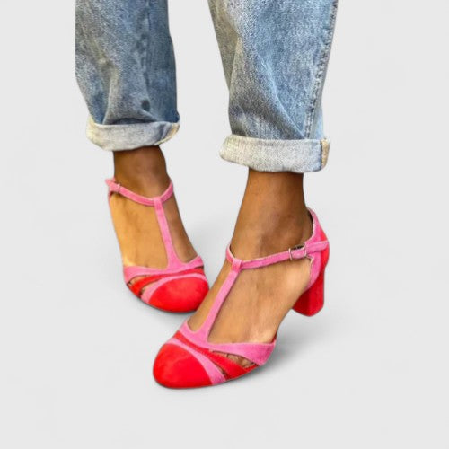 Scarlett | Women's Elegant Pink Low Heels