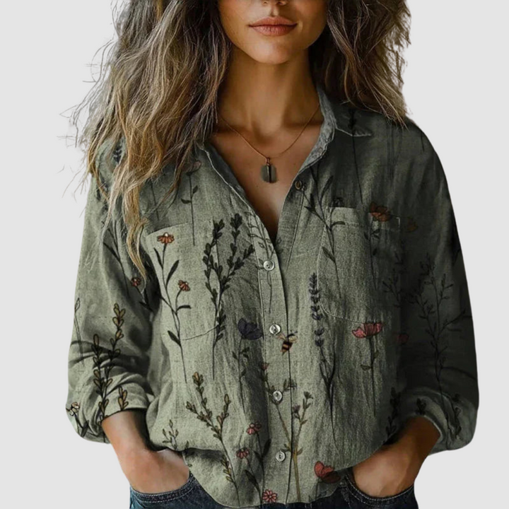 MORENA VINTAGE FLORAL BLOUSE