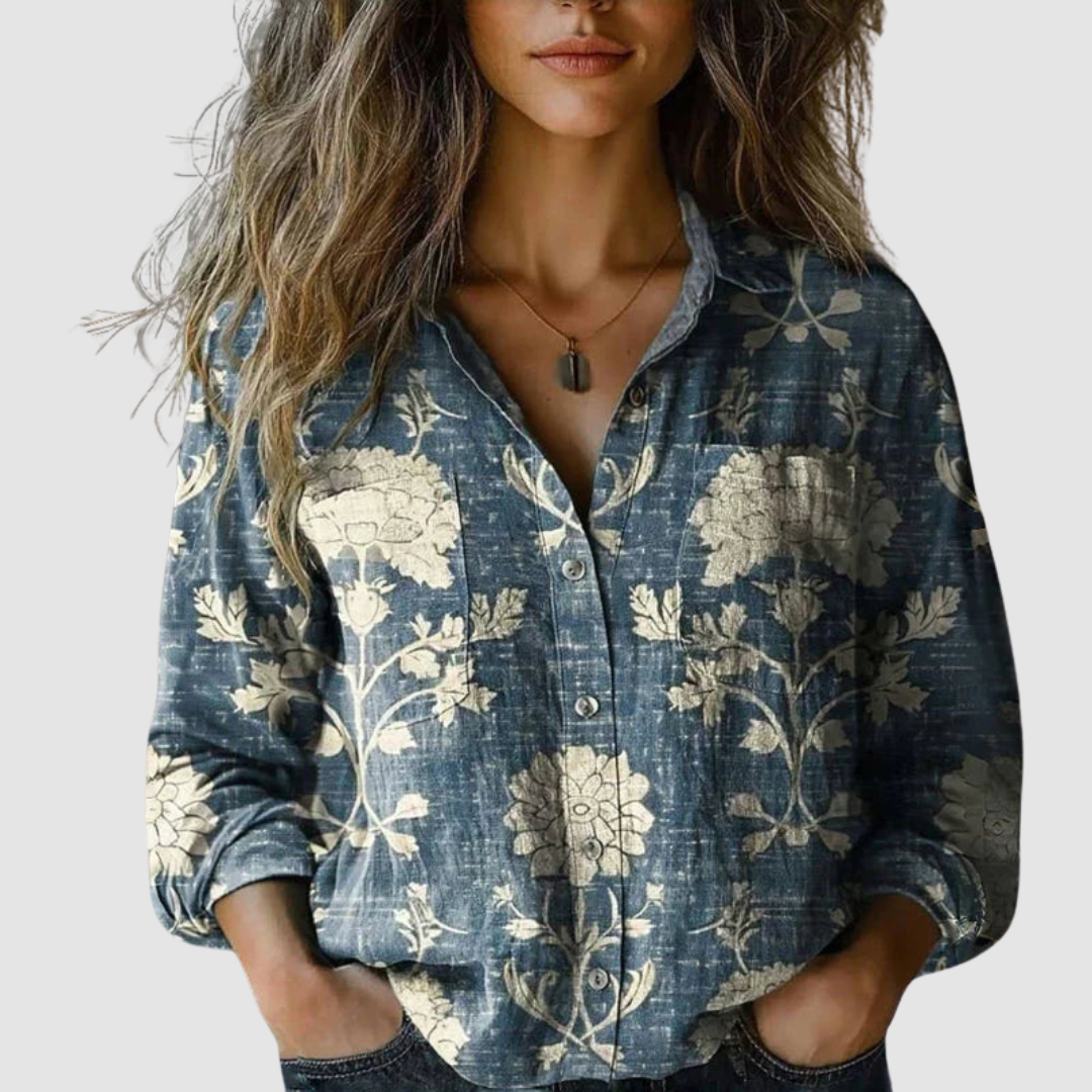 MORENA VINTAGE FLORAL BLOUSE