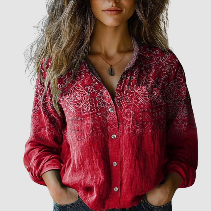 MORENA VINTAGE FLORAL BLOUSE