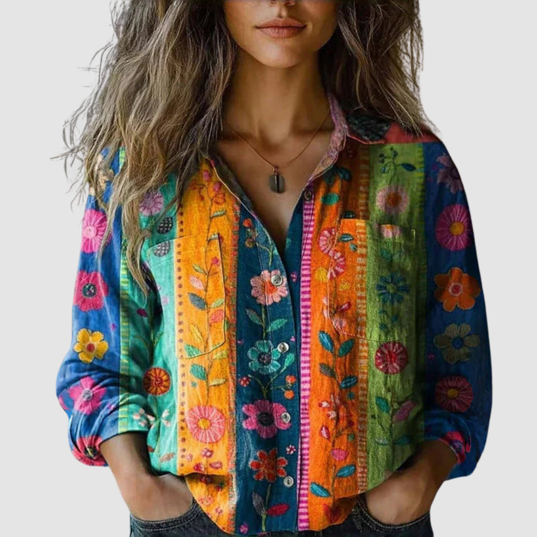 MORENA VINTAGE FLORAL BLOUSE