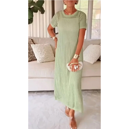Bethany | Women's Elegant Maxi Dress with Short Sleeves