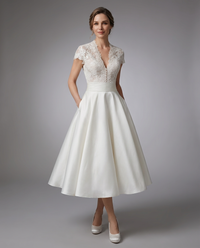 Melissa | Women’s Floral Midi Wedding Guest Dress