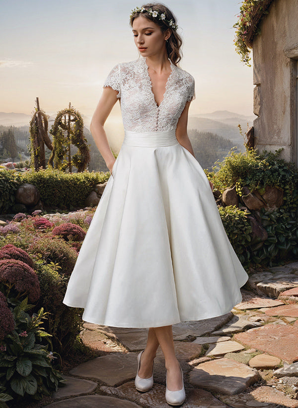 Melissa | Women’s Floral Midi Wedding Guest Dress