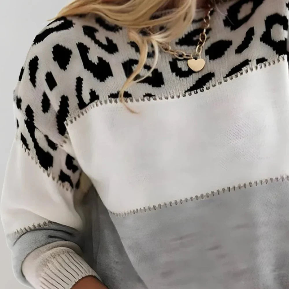 Peyton | Women's Casual Leopard Print Sweater