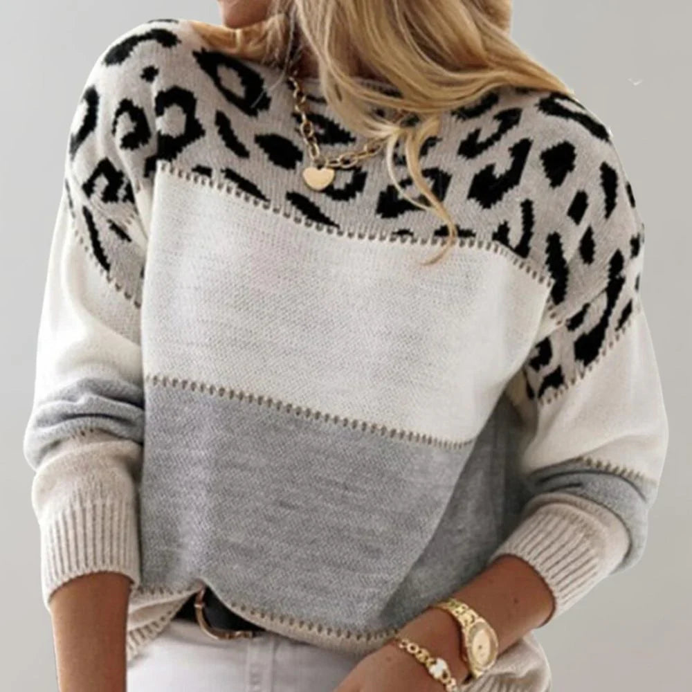 Peyton | Women's Casual Leopard Print Sweater