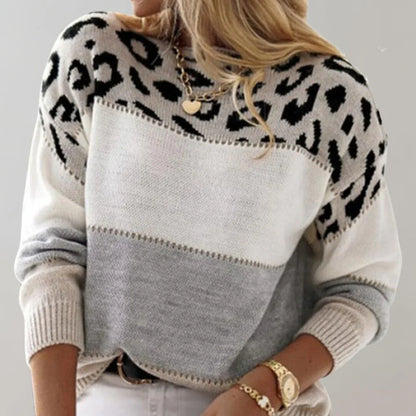Peyton | Women's Casual Leopard Print Sweater