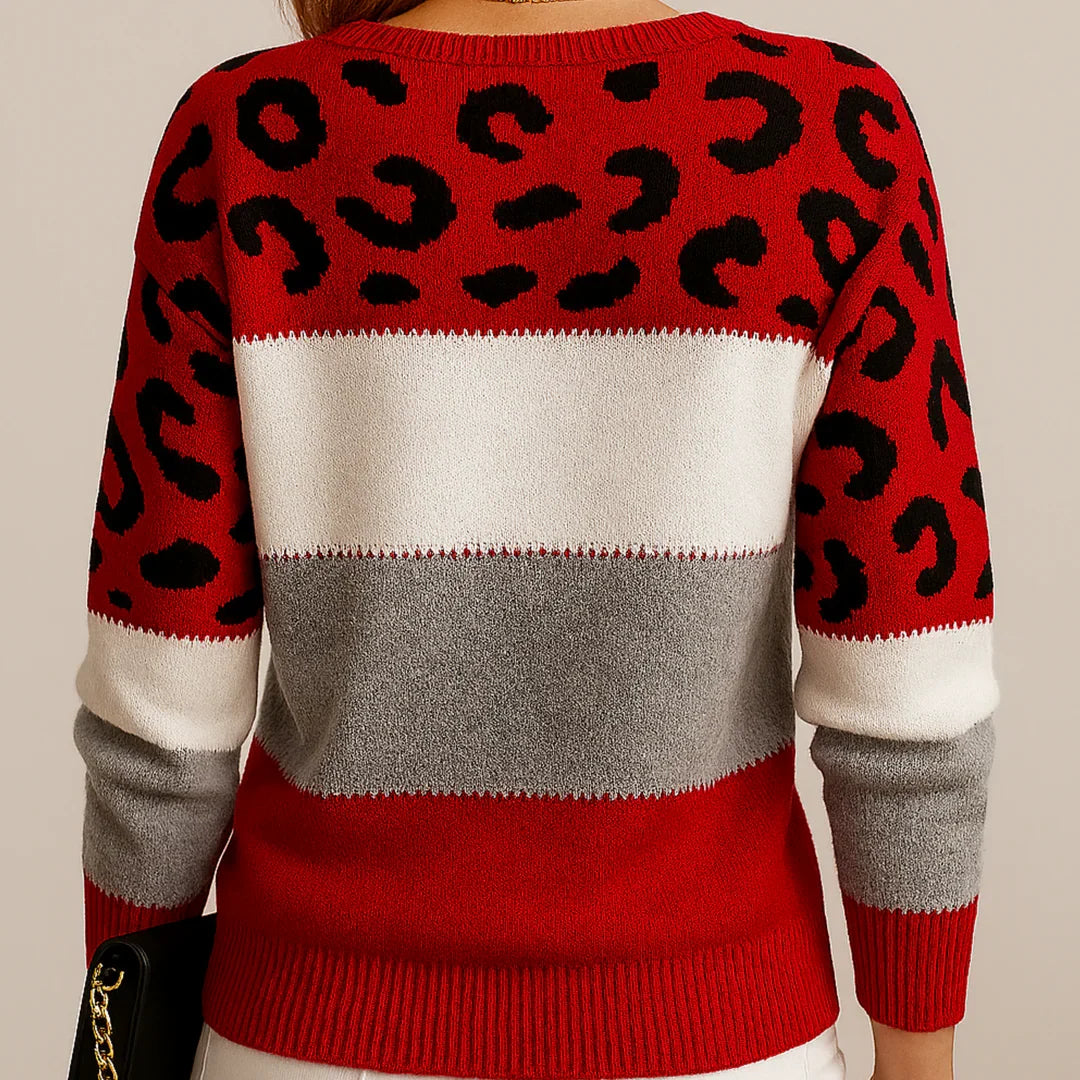Peyton | Women's Casual Leopard Print Sweater