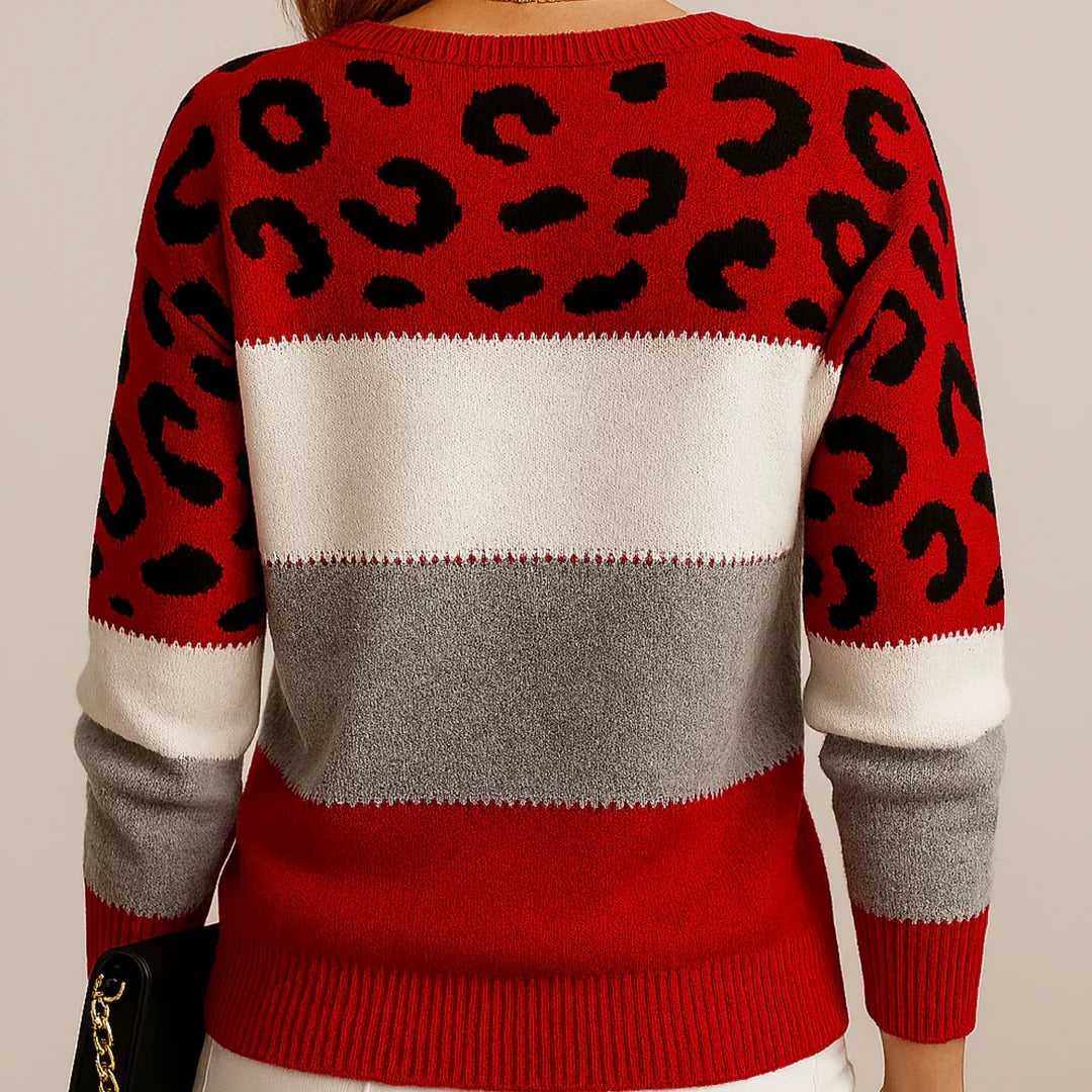 Peyton | Women's Casual Leopard Print Sweater