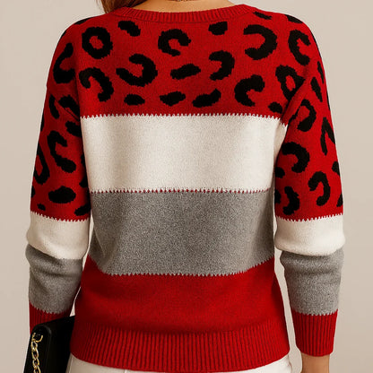Peyton | Women's Casual Leopard Print Sweater