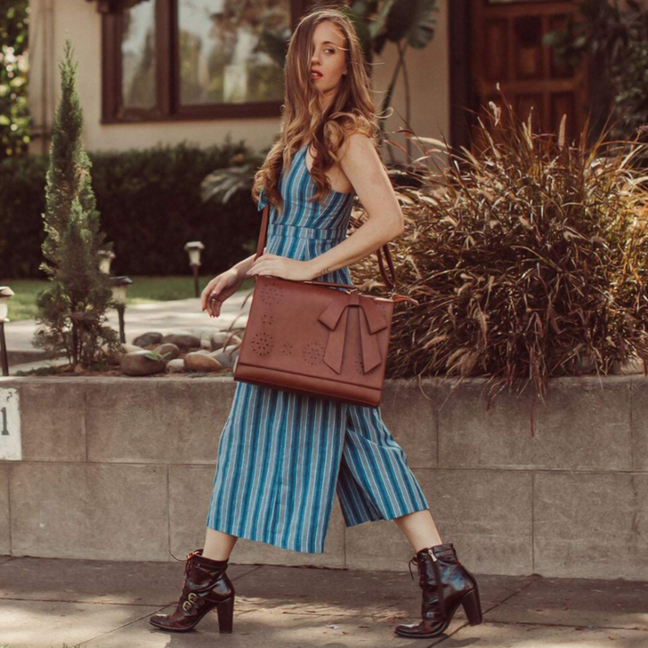 GRACEFUL BOW-TIE SATCHEL