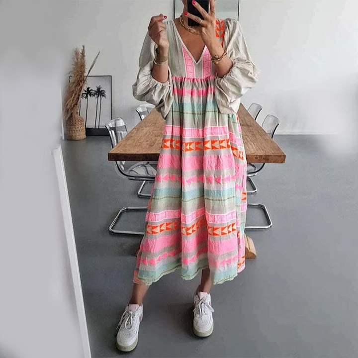ANNALISE | COMFORTABLE BOHO MIDI DRESS