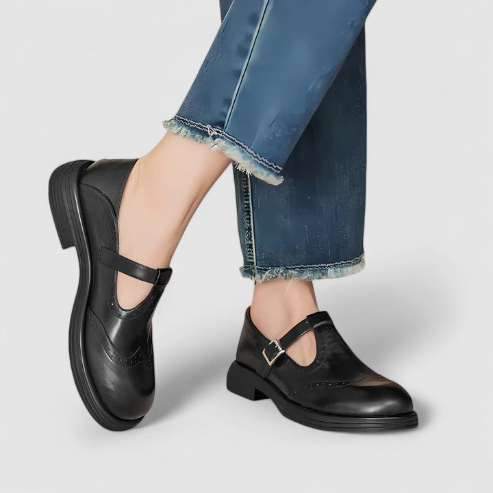 Louise | Women's Classic Mary Janes with Low Heel