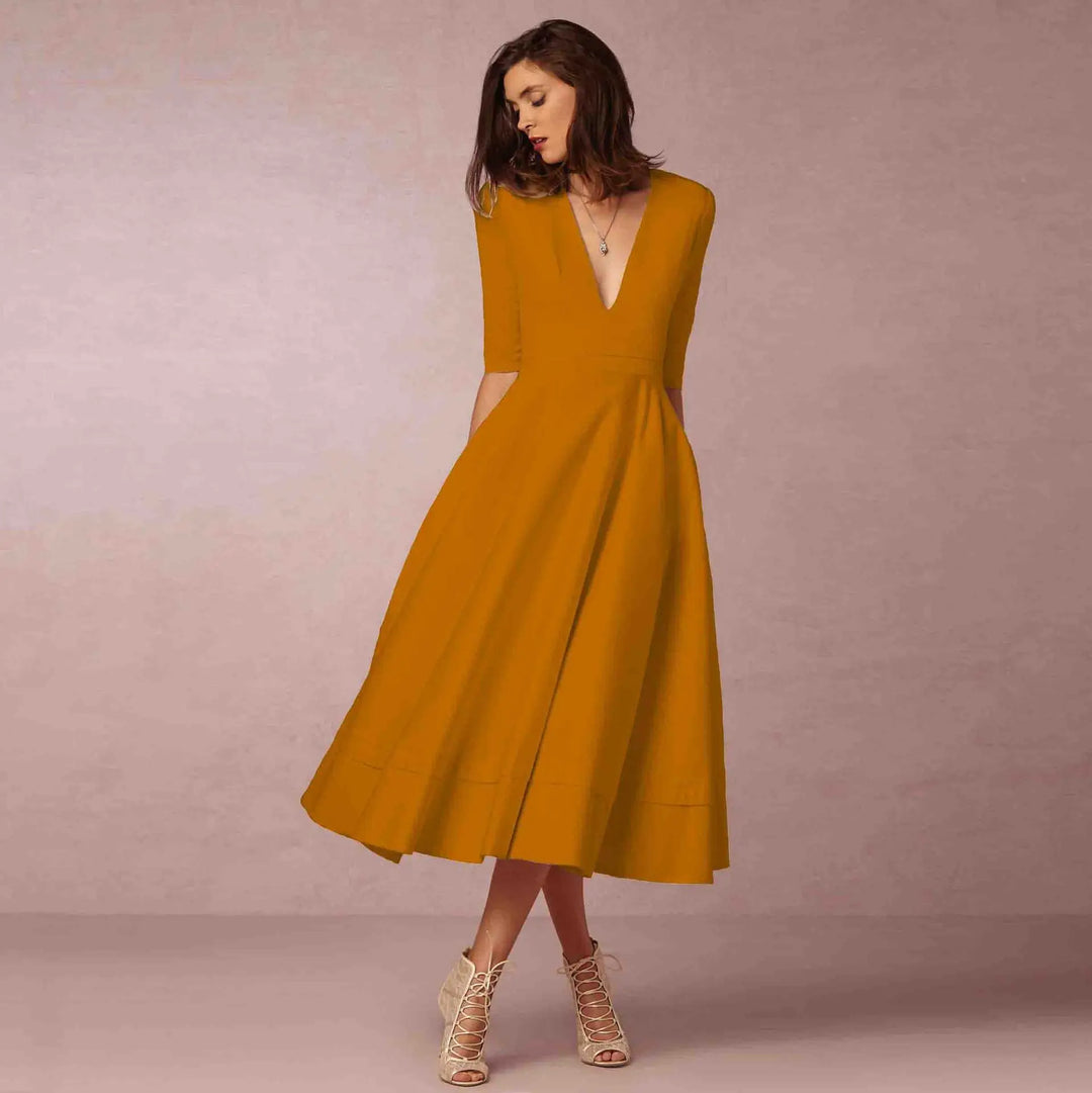 Naina | Women's Elegant A-line Evening Dress