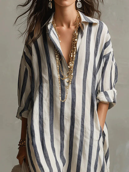 Hadley | Women's Striped Summer Maxi Dress