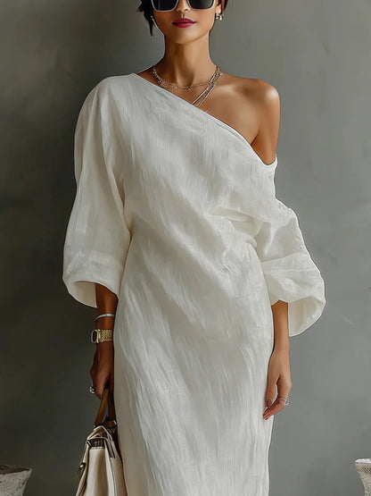 Zoe | Women's Asymmetrical One-Shoulder Summer Dress