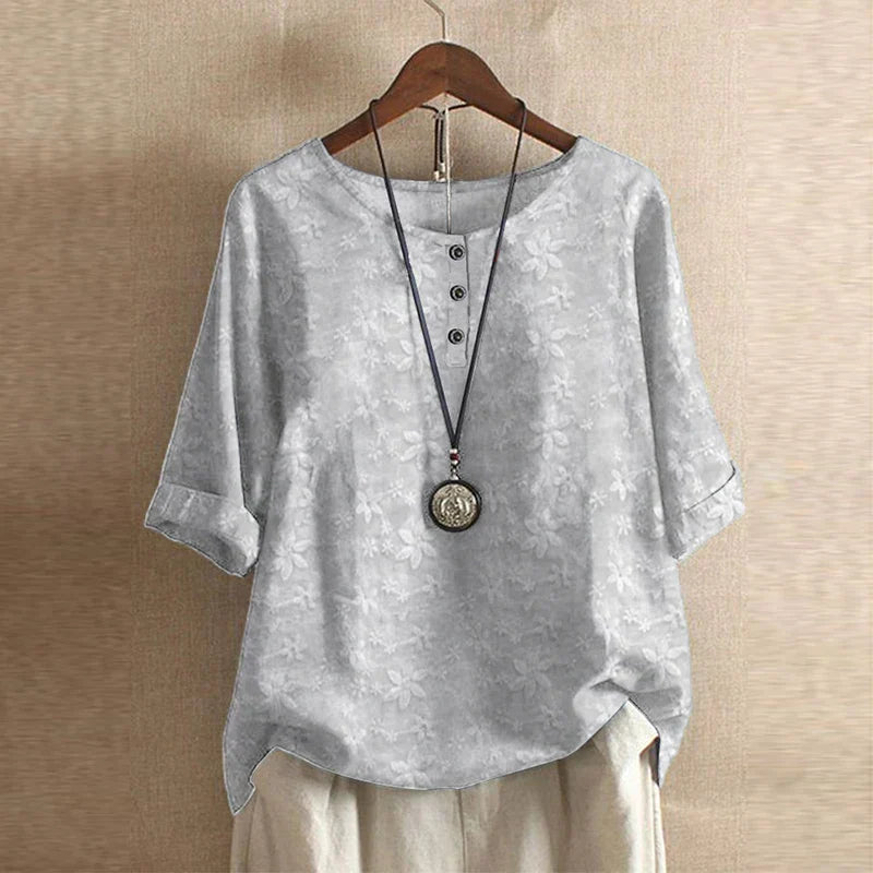 Anya | Women's Retro Button-Front Casual Blouse