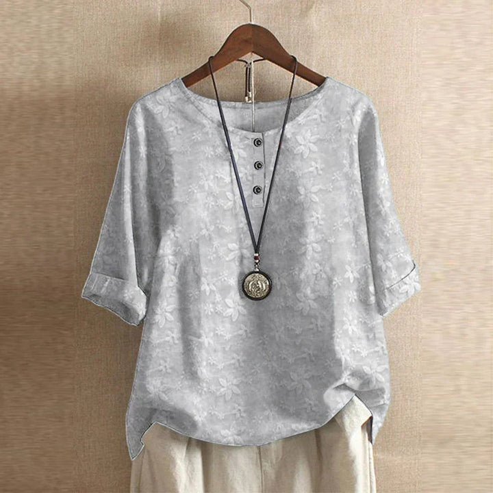 Anya | Women's Retro Button-Front Casual Blouse