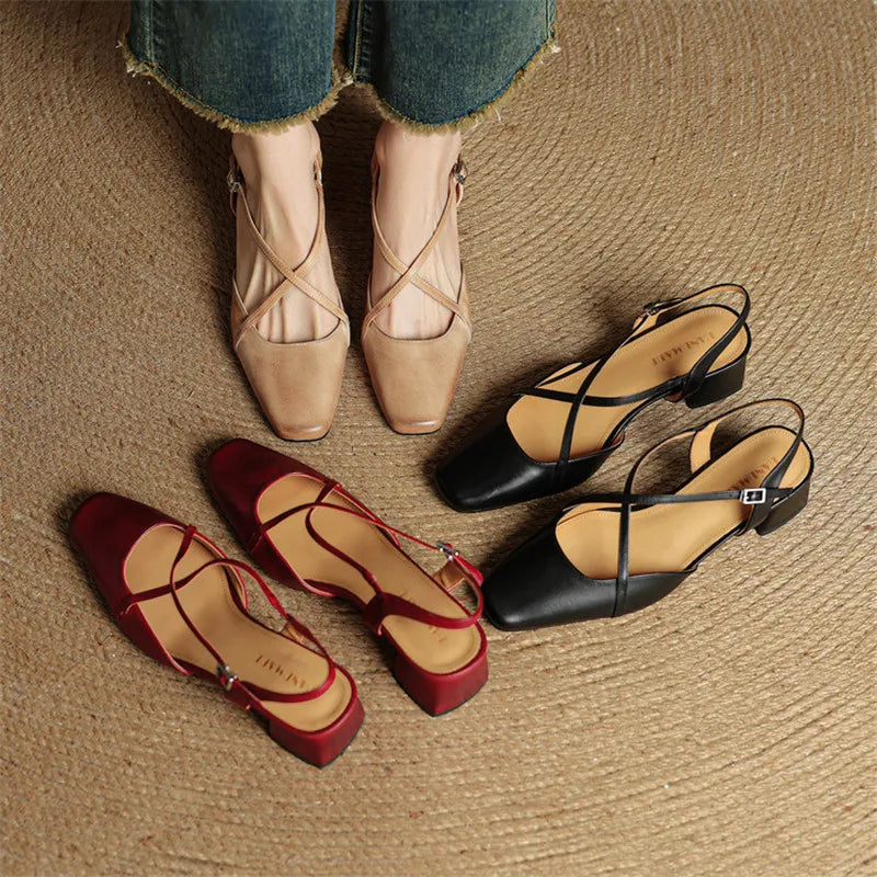 Eleanor | Women's Vintage Low Block Heels