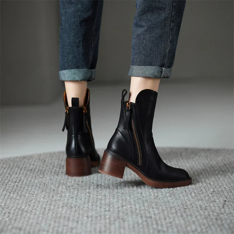 Paisley | Women's Block Heel Ankle Boots