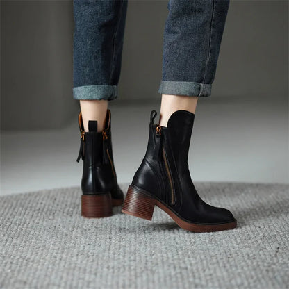Paisley | Women's Block Heel Ankle Boots