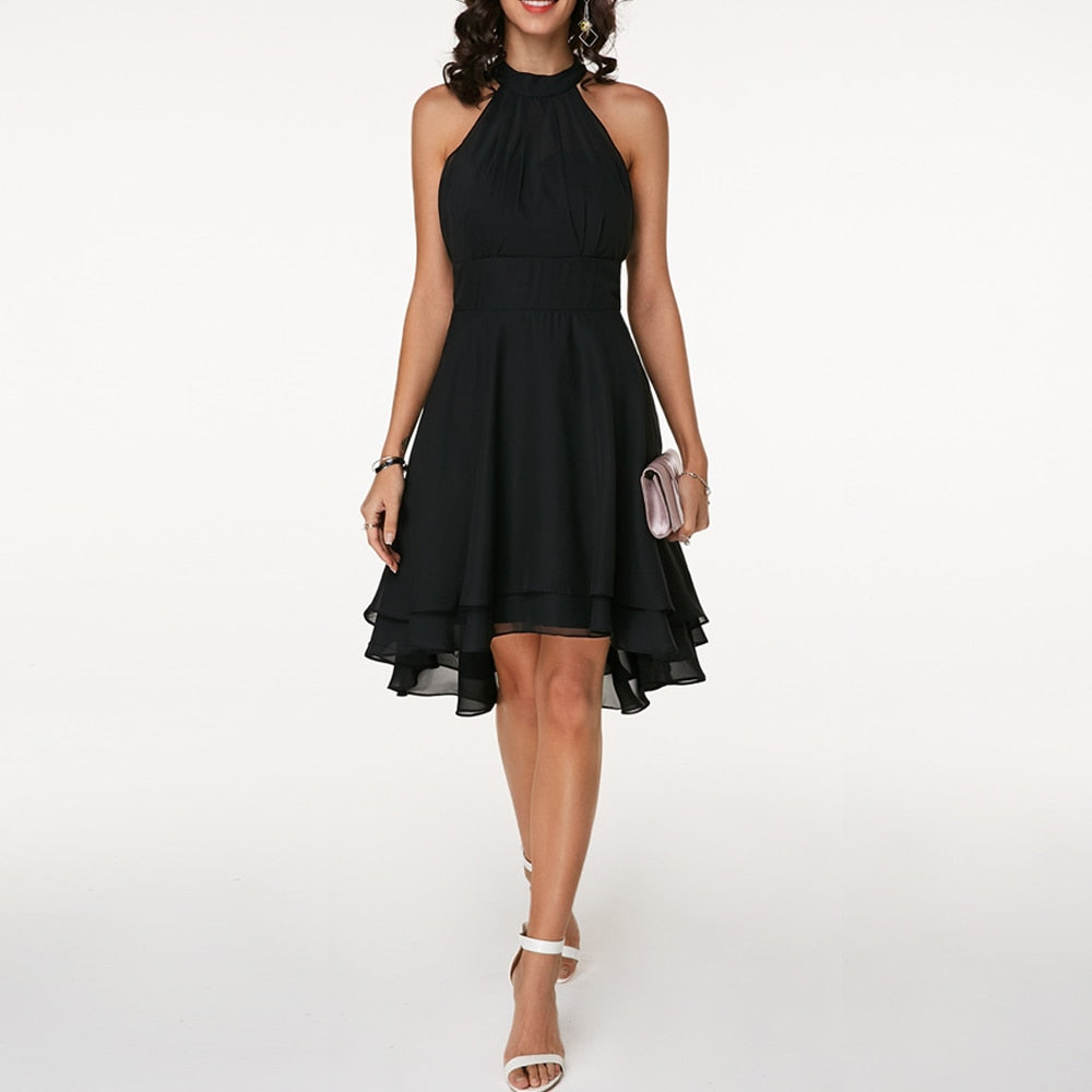 Bianca | Women’s Summer Halter Neck Midi Dress