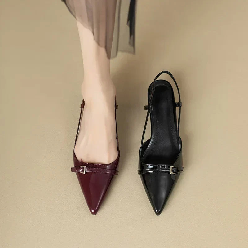 Claire | Women's Summer Orthopedic Kitten Toe Heels
