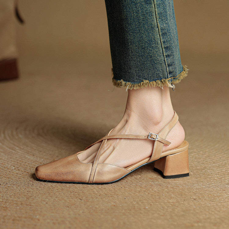 Eleanor | Women's Vintage Low Block Heels