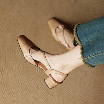 Eleanor | Women's Vintage Low Block Heels