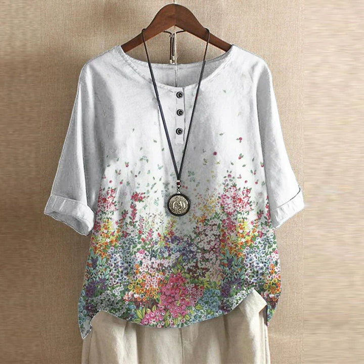 Anya | Women's Retro Button-Front Casual Blouse