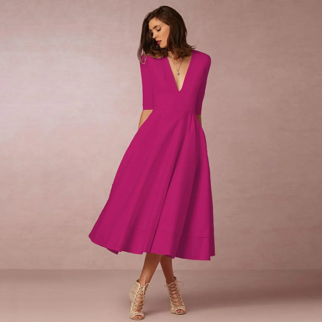 Naina | Women's Elegant A-line Evening Dress