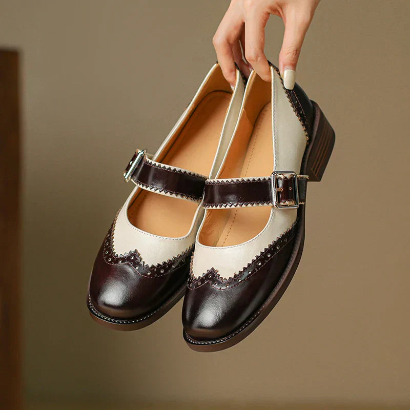 Mila | Women's Vintage Leather Mary Jane Shoes