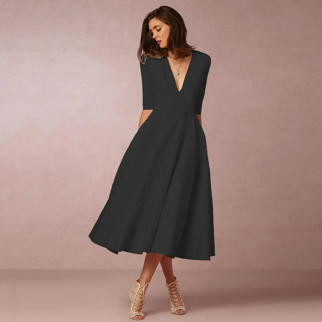Naina | Women's Elegant A-line Evening Dress