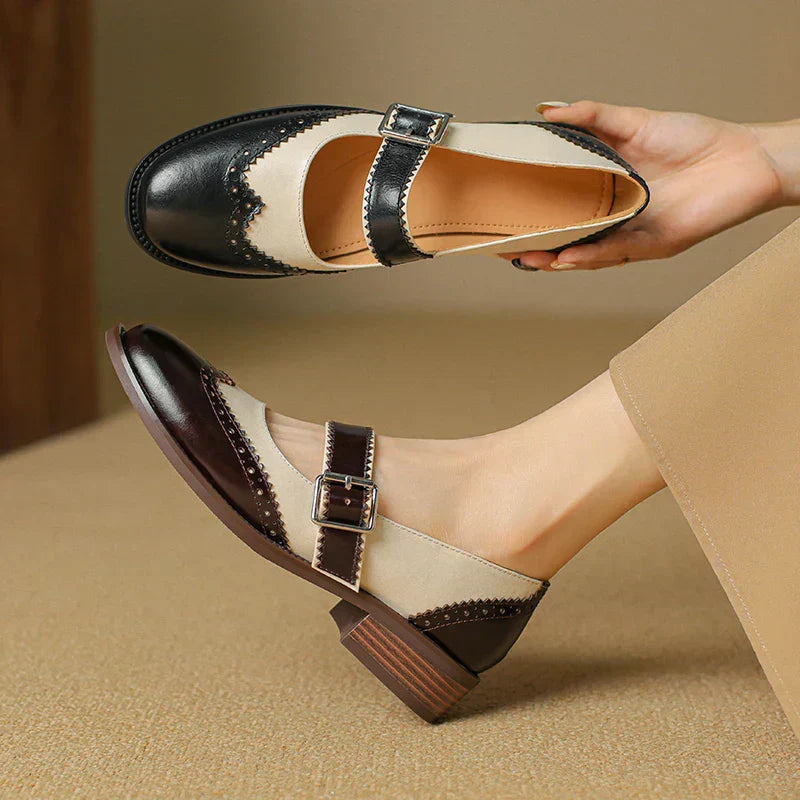 Mila | Women's Vintage Leather Mary Jane Shoes